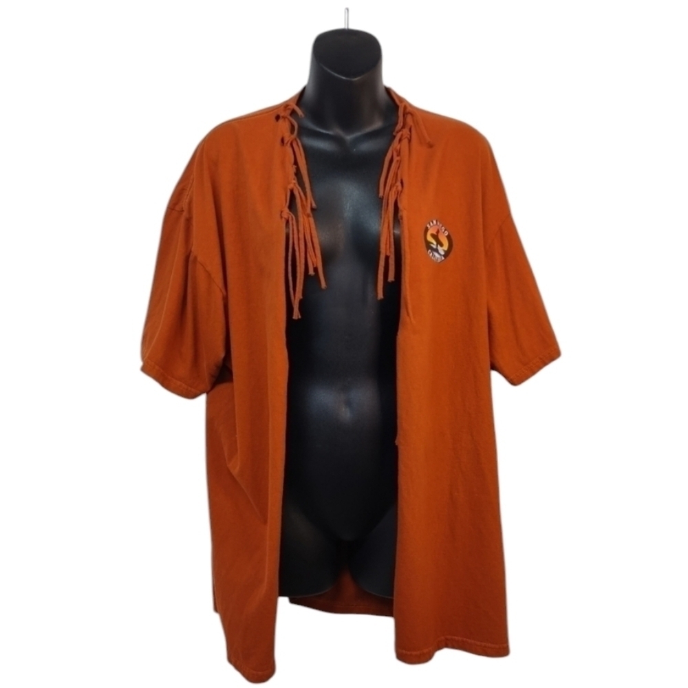 The Duck Company San Diego California Burnt Orange Cardigan Shirt Size XXL